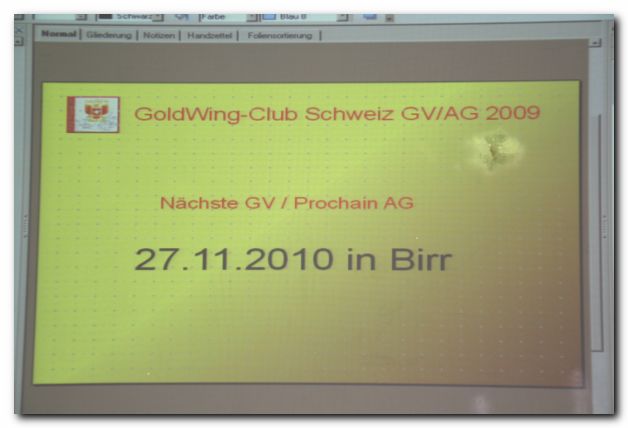 GENERALVERSAMMLUNG GWCCH 2009 - IM WYDEHOF IN BIRR 