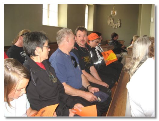 MOTORRADGOTTESDIENST IN ARBON VOM 03. JUNI 2007  (MIT MOSTINDIER STAMM)