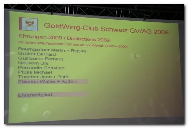 GENERALVERSAMMLUNG GWCCH 2009 - IM WYDEHOF IN BIRR 